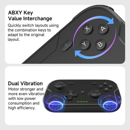 AceGamer Pocket Controller | 1000Hz Hall Joystick Bluetooth Gamepad