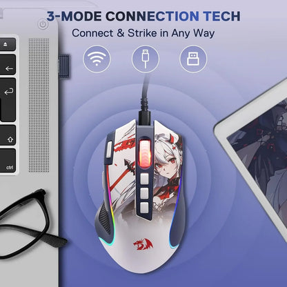 Redragon M612AK PRO RGB Gaming Mouse – Wired/Wireless 8000 DPI - TechTastic Treasures