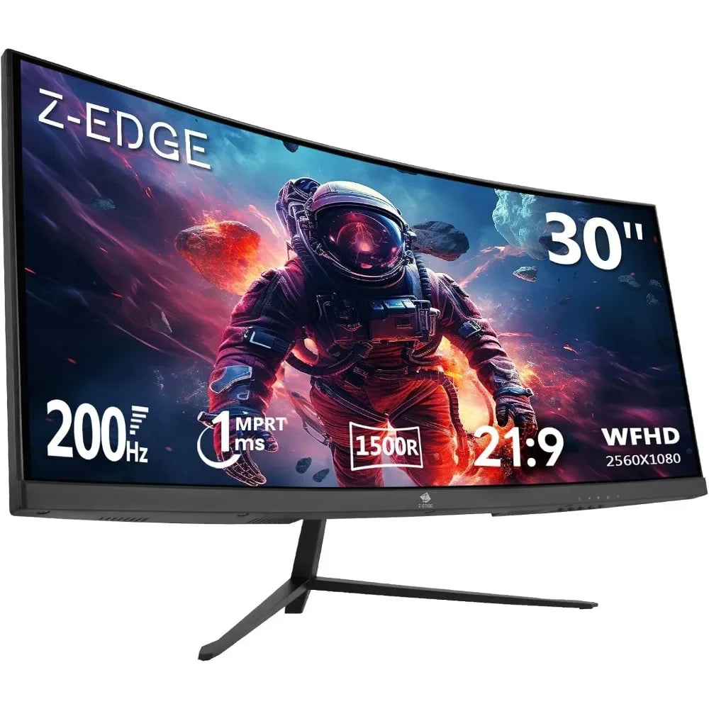 Z-Edge UG30 30” Curved Ultrawide Gaming Monitor – 1080P, 144Hz / 200Hz, 1ms MPRT