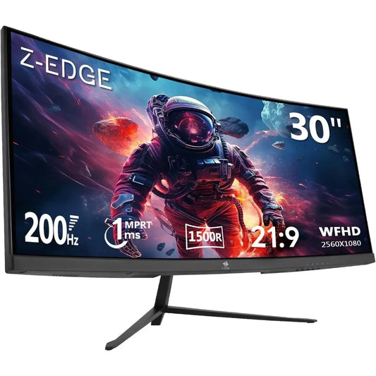 Z-Edge UG30 30” Curved Ultrawide Gaming Monitor – 1080P, 144Hz / 200Hz, 1ms MPRT