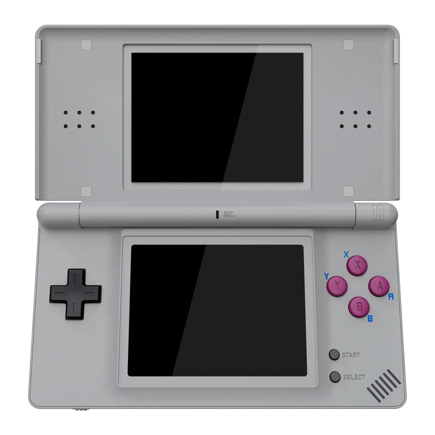 eXtremeRate Full Housing Shell for Nintendo DS Lite – Classic 1989 Game Boy Style Replacement Case with Buttons & Screen Lens