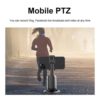 360° Auto Tracking Gimbal Selfie Stick Tripod – AI Face Tracking Phone Holder for Live Streaming & Video