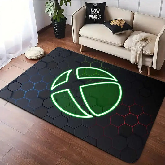 Xbox Gaming Area Rug | Large Non-Slip Washable Carpet for Gaming Room