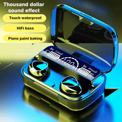 M10 Wireless Bluetooth Earbuds | Sports Gaming Headset Power Bank