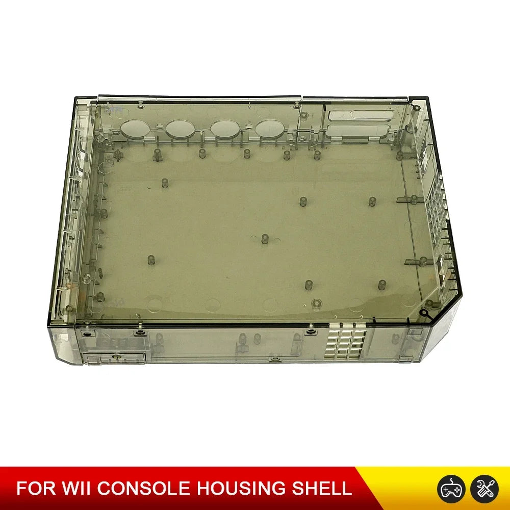 Transparent Replacement Housing Shell for Nintendo Wii – Full Case w/ Buttons