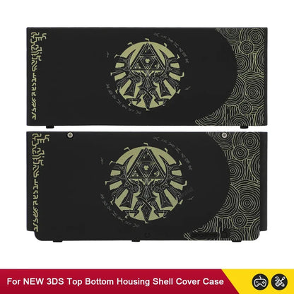 Black | White DIY AE Faceplate Set for New Nintendo 3DS - TechTastic Treasures