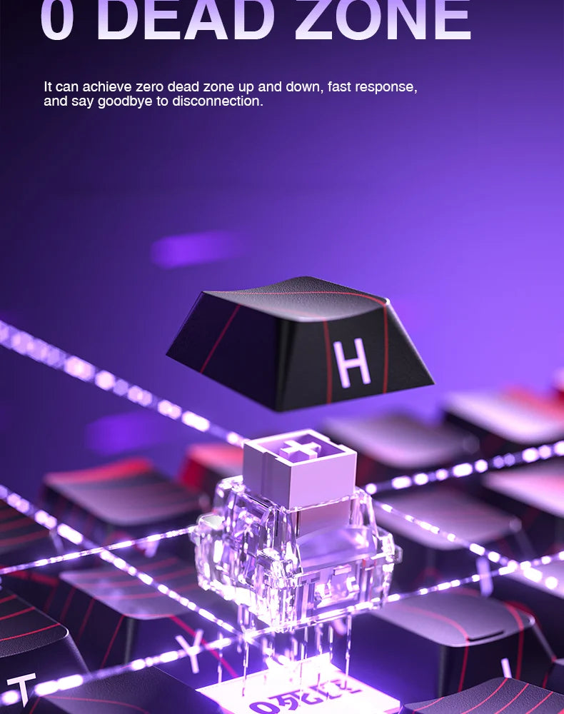 AULA WIN60 HE Esports Magnetic Switch Keyboard Rapid Trigger 8K Return RGB Hotswap 60% 68% Custom Game Keyboard