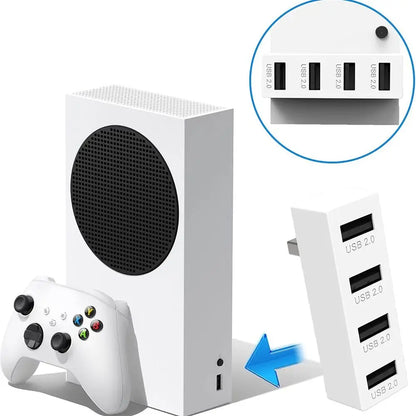 High-Speed USB 4-Port Hub for Xbox Series X|S – USB Converter & Expander Adapter