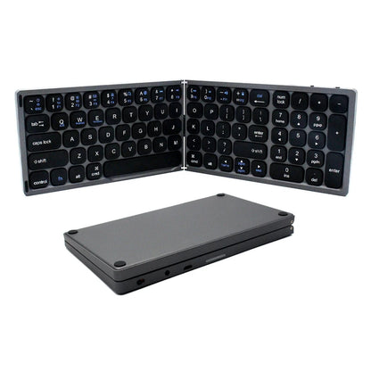 Foldable Bluetooth Keyboard with Numeric Keypad – Full-Size Wireless, Rechargeable & Portable