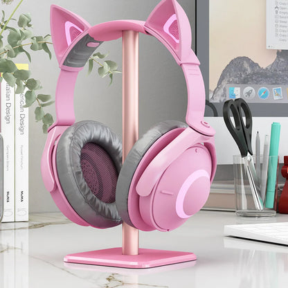 Aluminum Headphone Holder Stand – Desktop Headset Rack Organizer Vertical Display Hanger