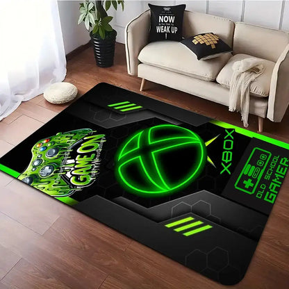 Xbox Gaming Area Rug | Large Non-Slip Washable Carpet for Gaming Room