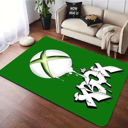 Xbox Gaming Area Rug | Large Non-Slip Washable Carpet for Gaming Room
