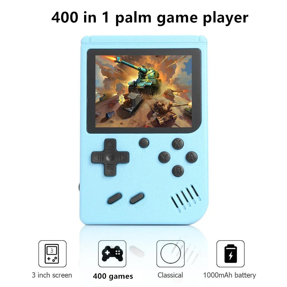 400-in-1 Mini Retro Handheld Game Console | 3.0” LCD 8-Bit