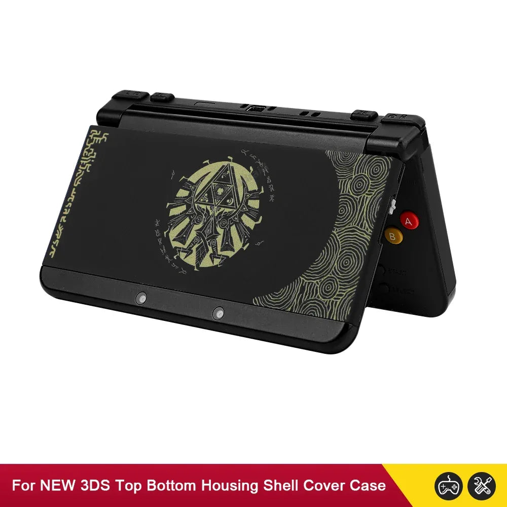 Black | White DIY AE Faceplate Set for New Nintendo 3DS - TechTastic Treasures