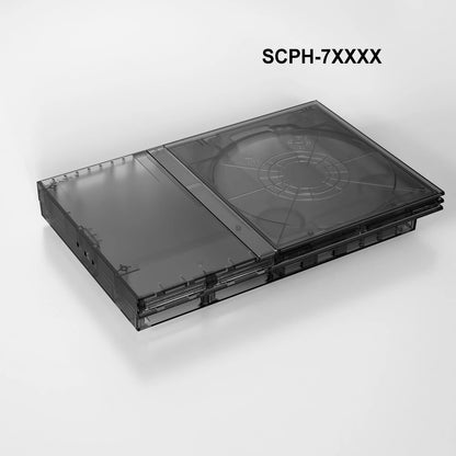 Bitfunx Translucent PS2 Slim Replacement Case | Black Purple Shell