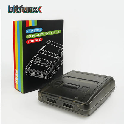 Bitfunx Transparent Replacement Case for Super Famicom / Super NES Console