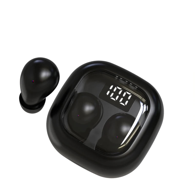 SK Mini Wireless Bluetooth Earbuds 2024 – Invisible Small Headphones with Deep Bass for Sport, Sleep, Work & Class