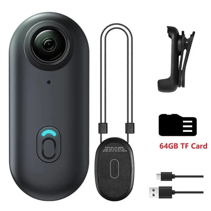 4K Mini Body Camera 64GB Wearable Action Cam – Waterproof Thumb Camcorder with Audio & Video Recording