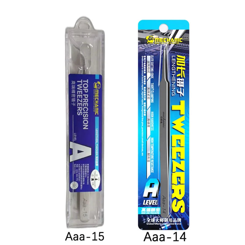 MECHANIC AAA-14 / AAA-15 Precision Tweezers | Ultra-Fine PCB Repair Tool