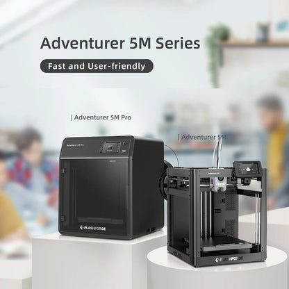 Flashforge Adventurer 5M 3d Printer High SFlashforge Adventurer 5M 3D Printer – High Speed Auto Leveling Direct Drive with PEI Plate & Power Loss Recoverypeed Full-auto Leveling Direct Extruder Flexible PEI Plate Power Loss Recovery