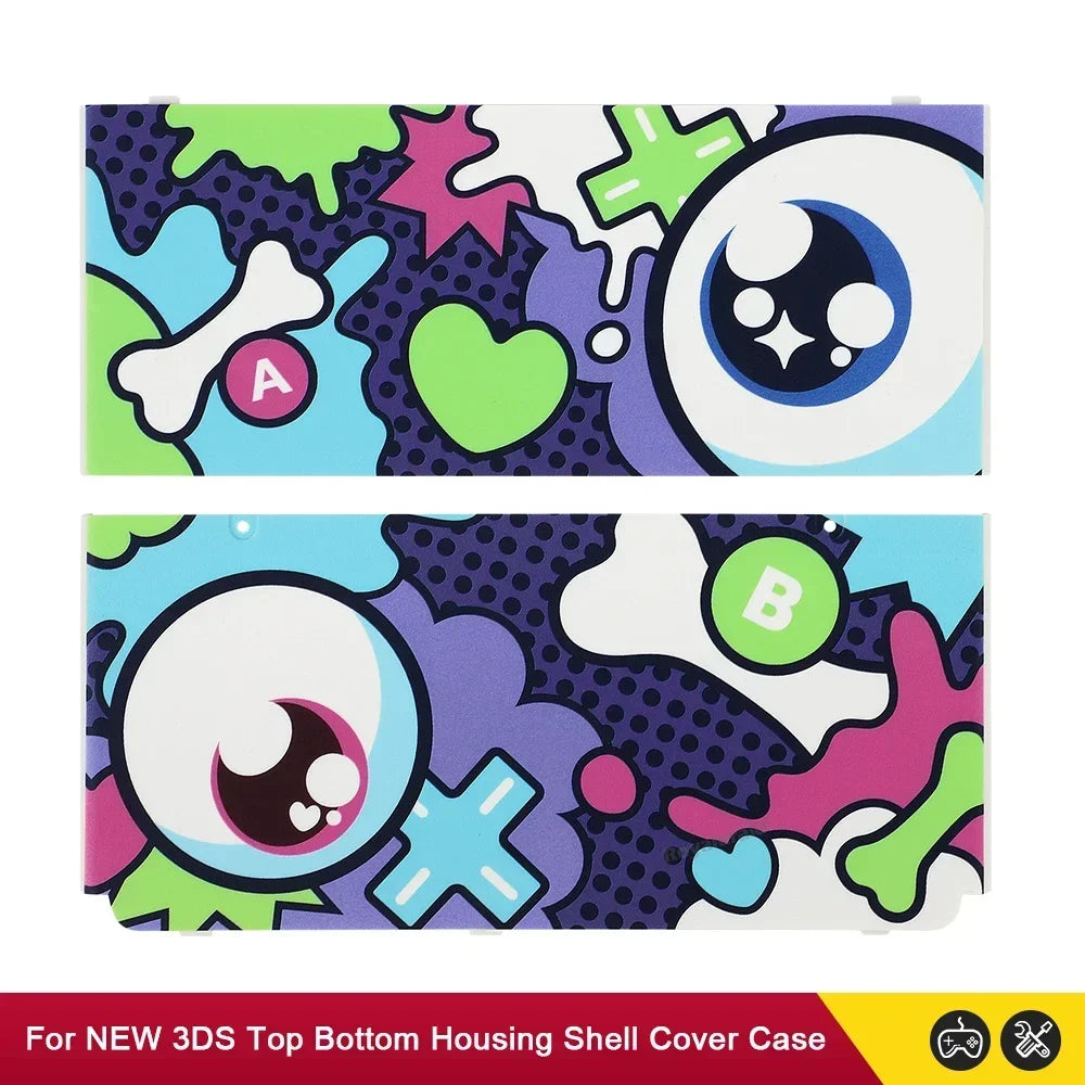 Replacement Faceplate Cover for New Nintendo 3DS – Upper & Back Battery Housing Shell (11 Colors)