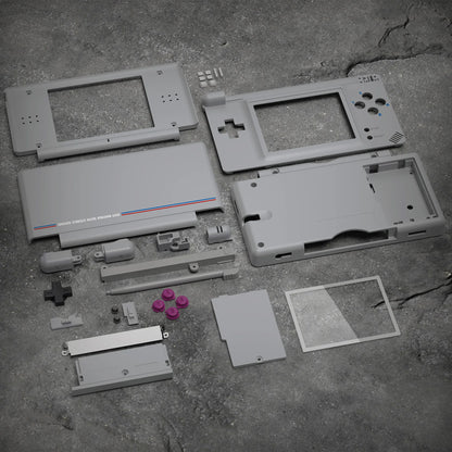 eXtremeRate Full Housing Shell for Nintendo DS Lite – Classic 1989 Game Boy Style Replacement Case with Buttons & Screen Lens