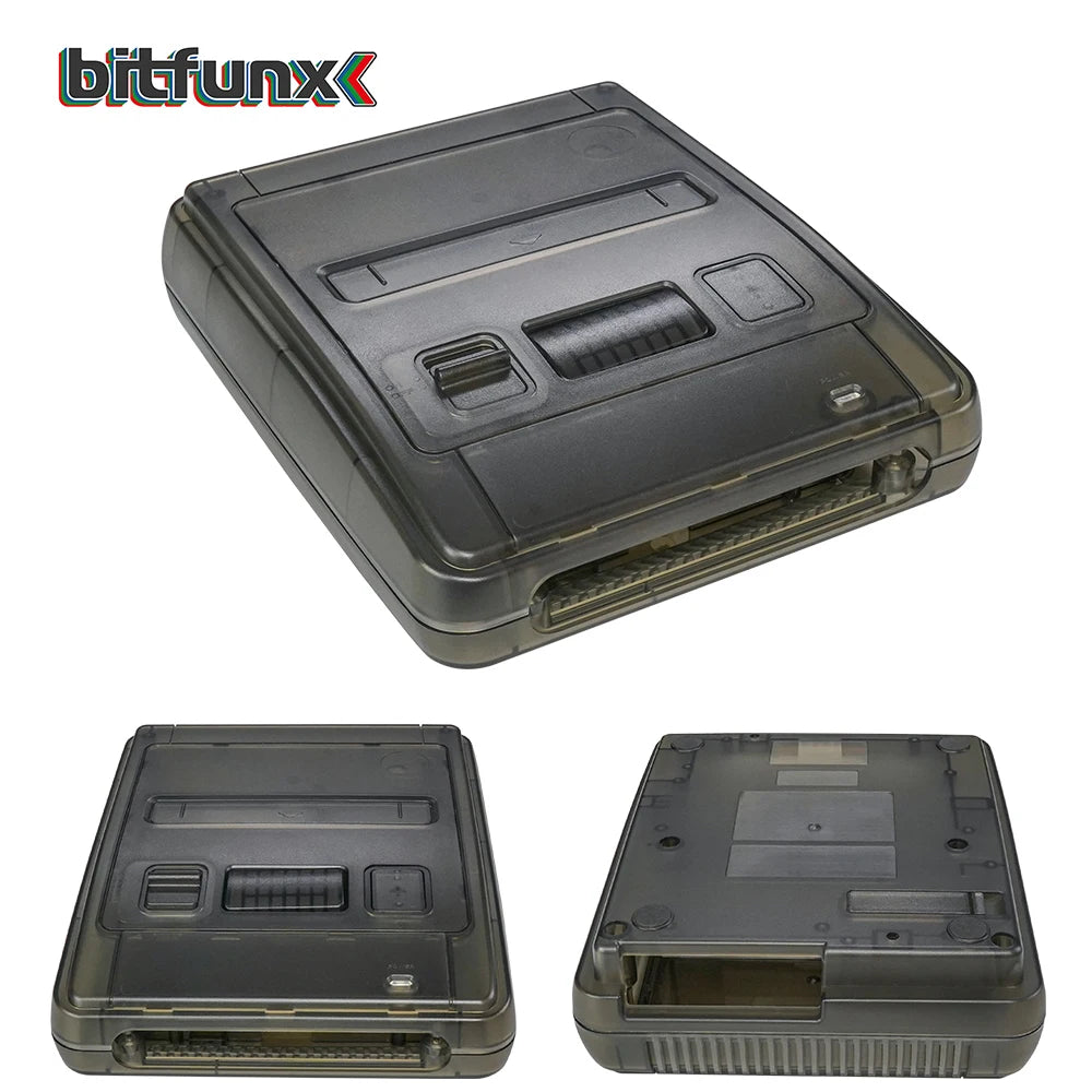 Bitfunx Transparent Replacement Case for Super Famicom / Super NES Console