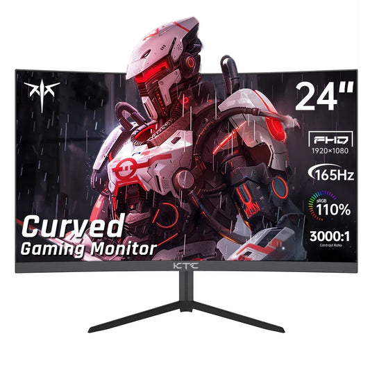 24" 1500R Curved Gaming Monitor – 165Hz, 1ms, FHD 1080p, Adaptive Sync, HDR, 110% sRGB - TechTastic Treasures