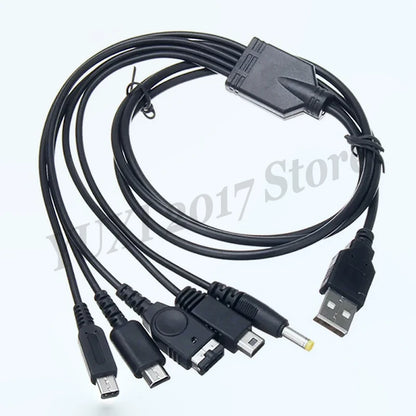 5-in-1 USB Charging Cable for Nintendo & PSP – Multi-Console Charger