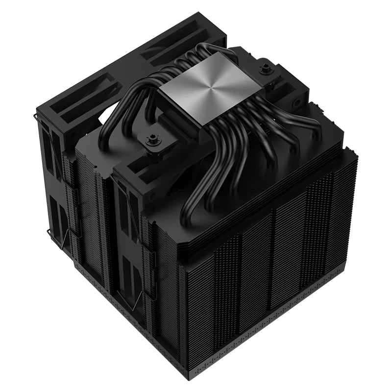 COOLLEO B60T LCD CPU Cooler – Dual-Tower Air Cooling with 2.8