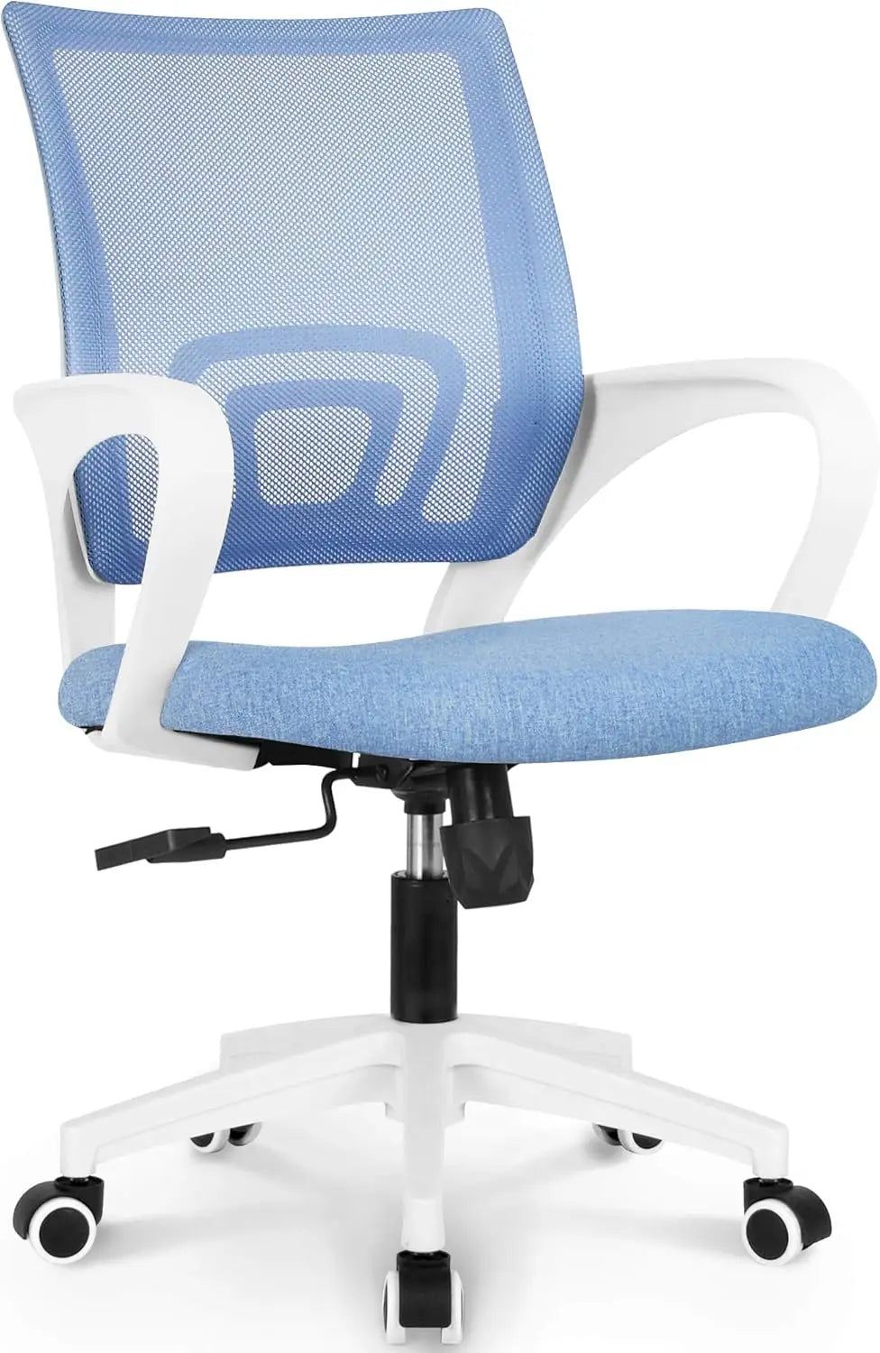 Black Mesh Gaming Office Chair – Mid Back Ergonomic Task Chair with Lumbar Support & Adjustable Height