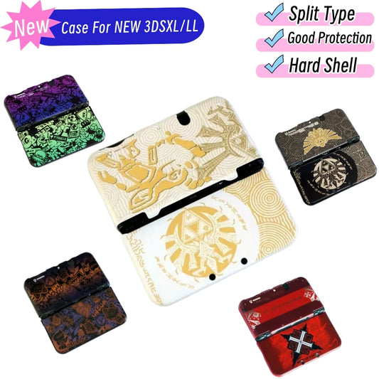Hard Shell Protective Case for New 3DS XL / LL – Split Type Full Cover Scratch-Resistant Snap-On Shell