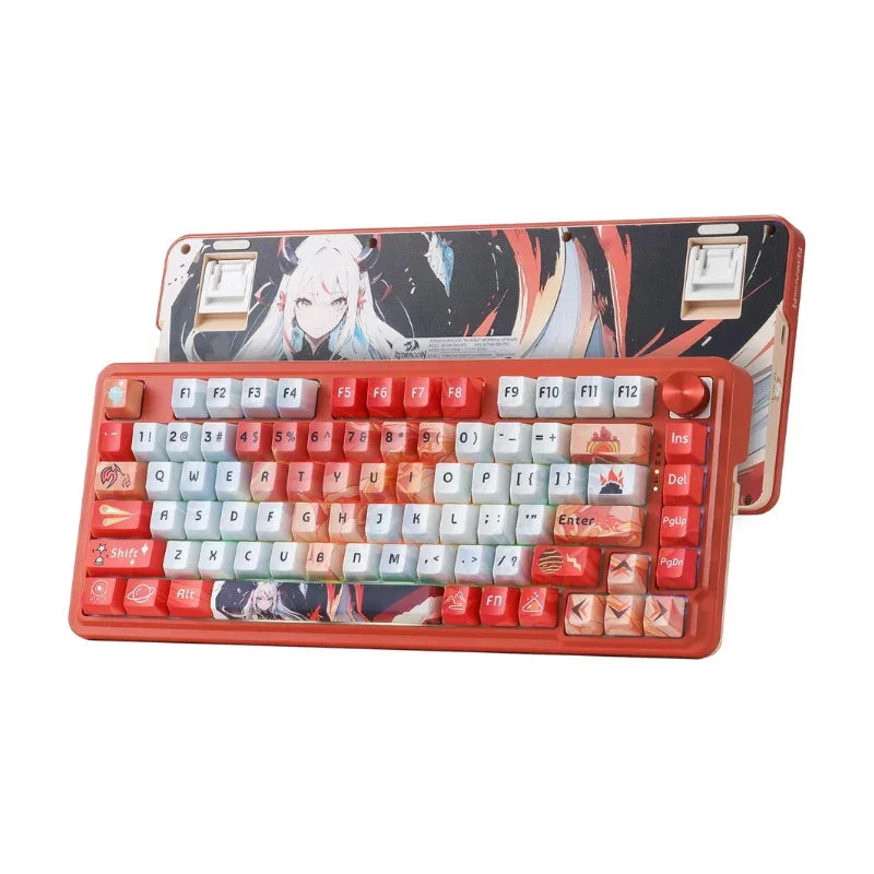 Redragon K673 PRO SE Wireless RGB Mechanical Gaming Keyboard – 81 Keys, Hot-Swap, Anime Edition - TechTastic Treasures