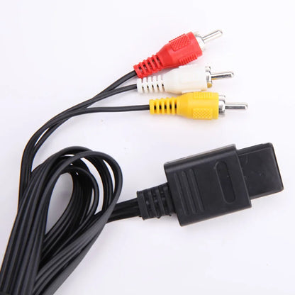 AV Composite Cable for N64 SNES GameCube | 1.8m 6ft Audio Video Cord