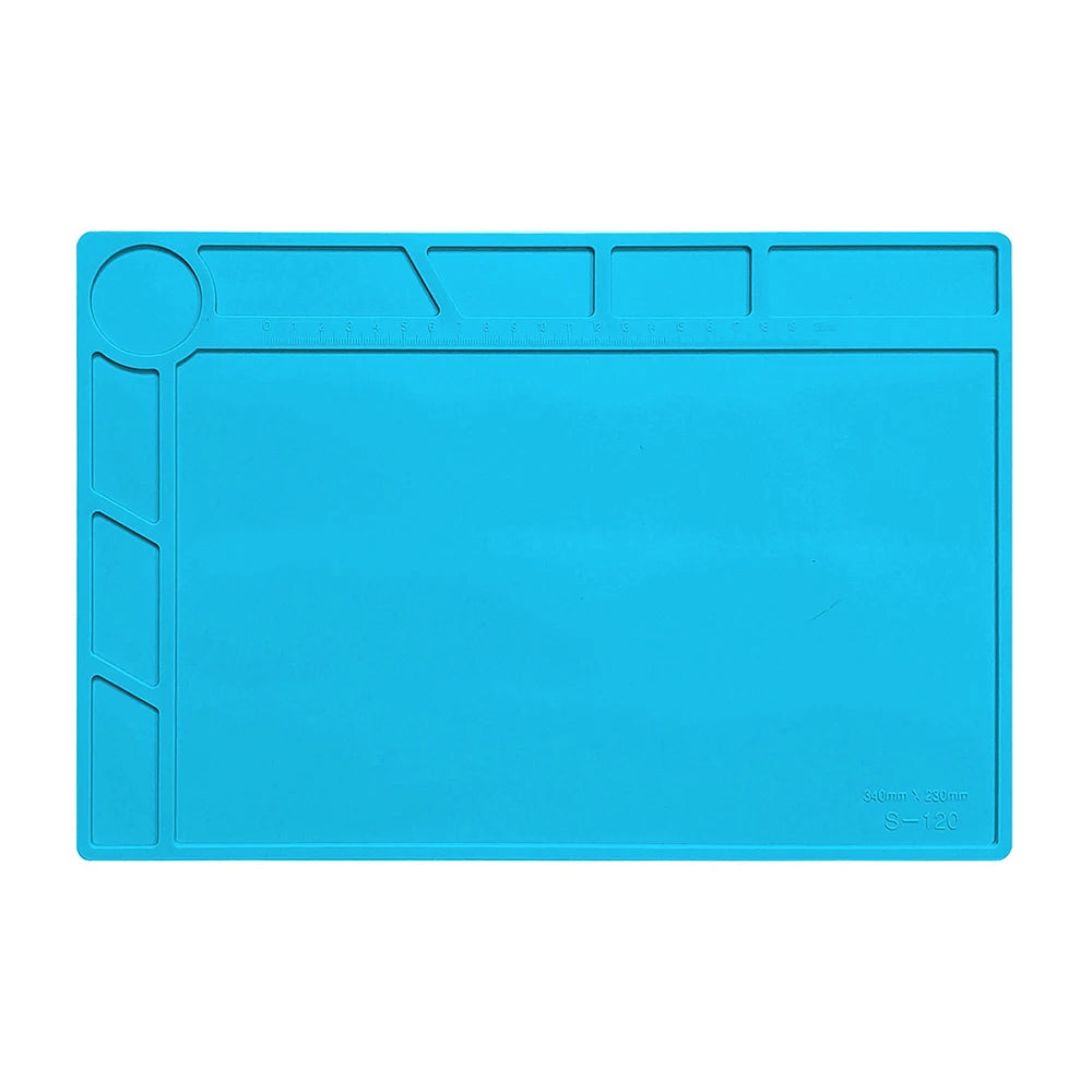 ESD Anti-Static Silicone Soldering Mat – Heat Resistant Work Pad for Electronics Repair, Hot Air & Desoldering