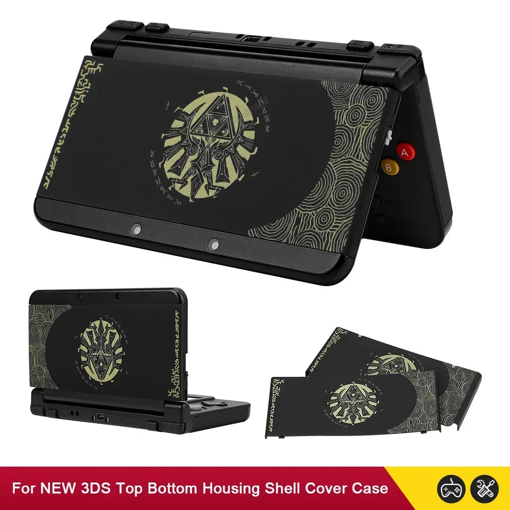 Black | White DIY AE Faceplate Set for New Nintendo 3DS - TechTastic Treasures