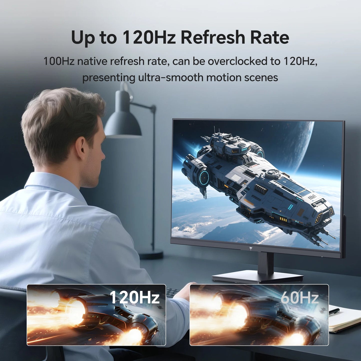 KTC 27 Inch QHD Monitor H27D9 – 2560×1440 IPS Display 120Hz Gaming & Office Monitor
