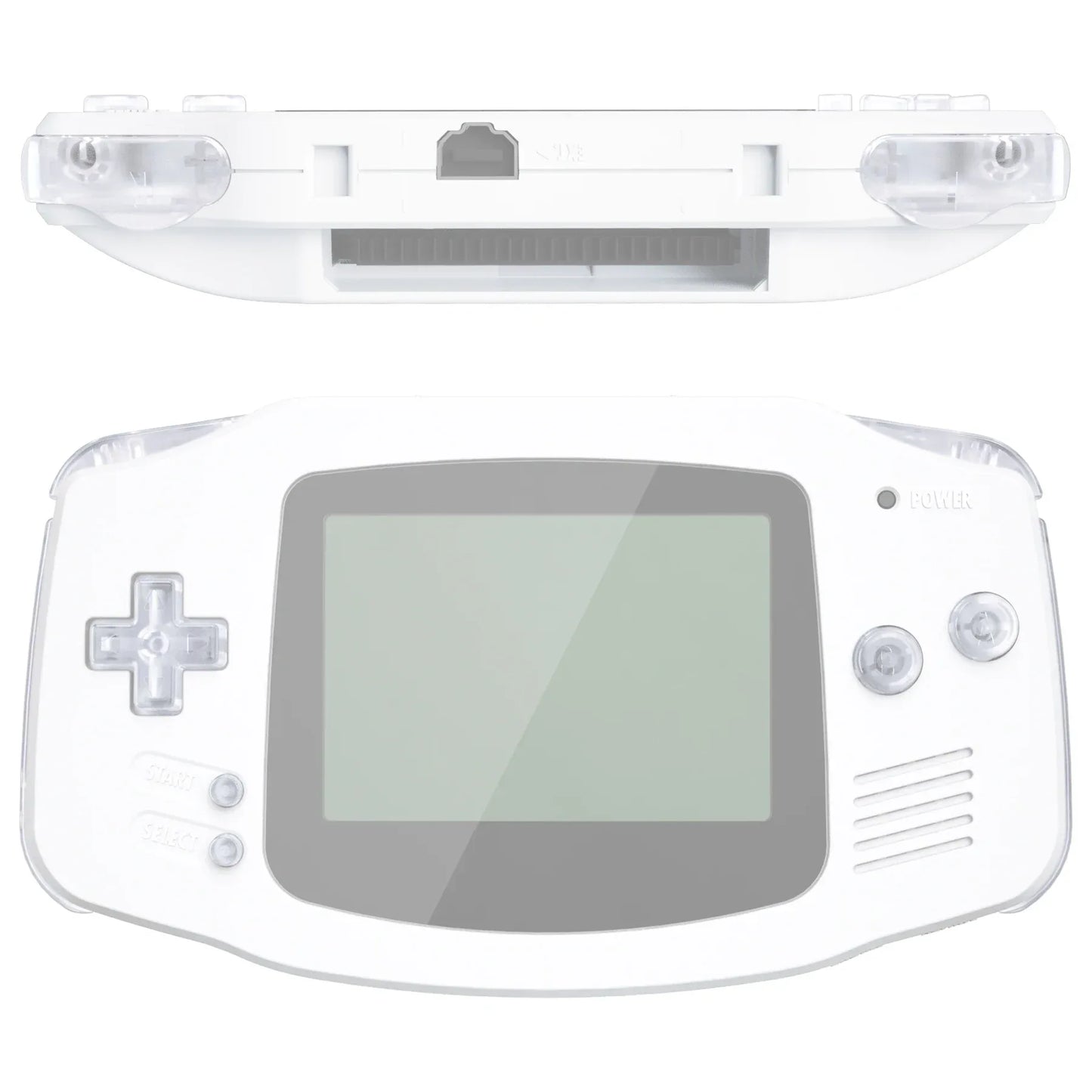 eXtremeRate Full Set Replacement Buttons for Game Boy Advance – Transparent Series - TechTastic Treasures