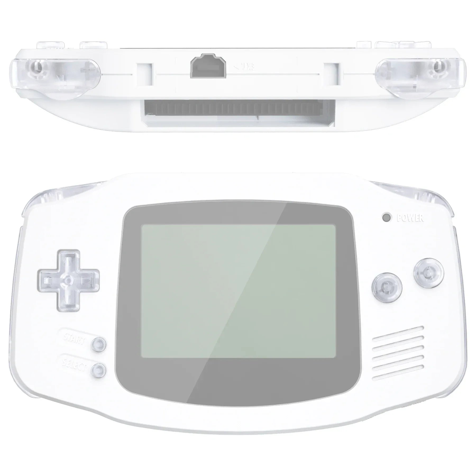 eXtremeRate Full Set Replacement Buttons for Game Boy Advance – Transparent Series - TechTastic Treasures