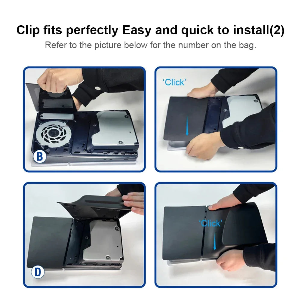 ABS Hard Case Replacement Faceplate for PS5 Slim (Disc Edition) - TechTastic Treasures