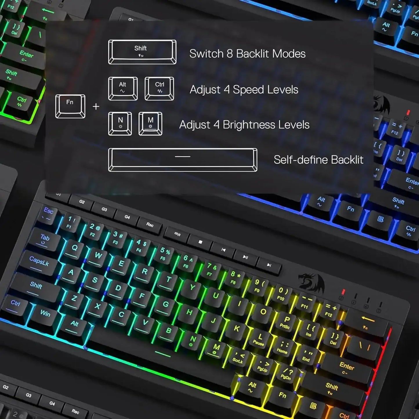 Redragon K522 60% Wired RGB Gaming Keyboard - TechTastic Treasures