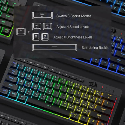 Redragon K522 60% Wired RGB Gaming Keyboard - TechTastic Treasures