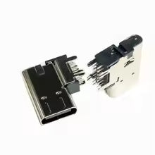 USB Type-C 14P Female Port USB 2.0 – 90 Degree Vertical Side Mount PCB Connector
