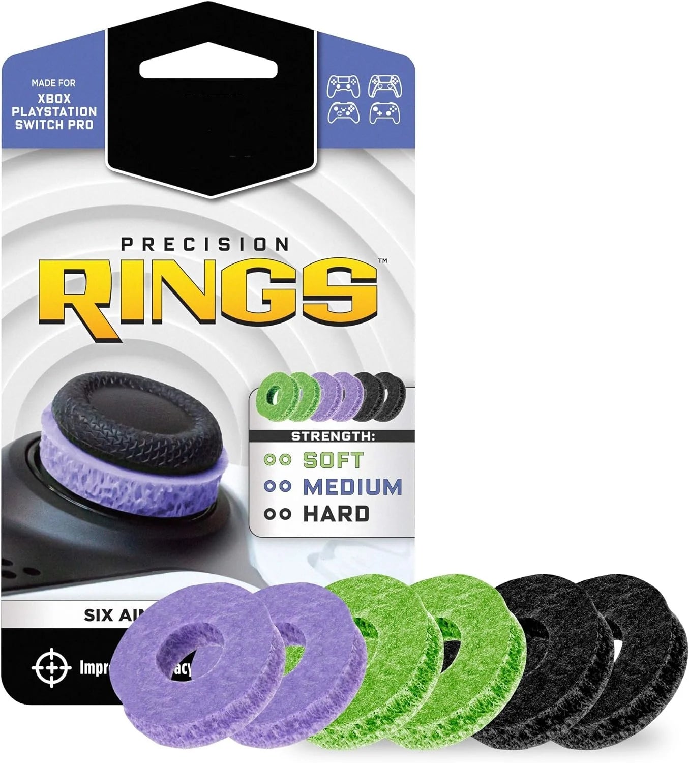 Freek Galaxy High-Rise Analog Thumb Grips for PS5 & PS4 Controllers | FPS Precision Joystick Performance Caps