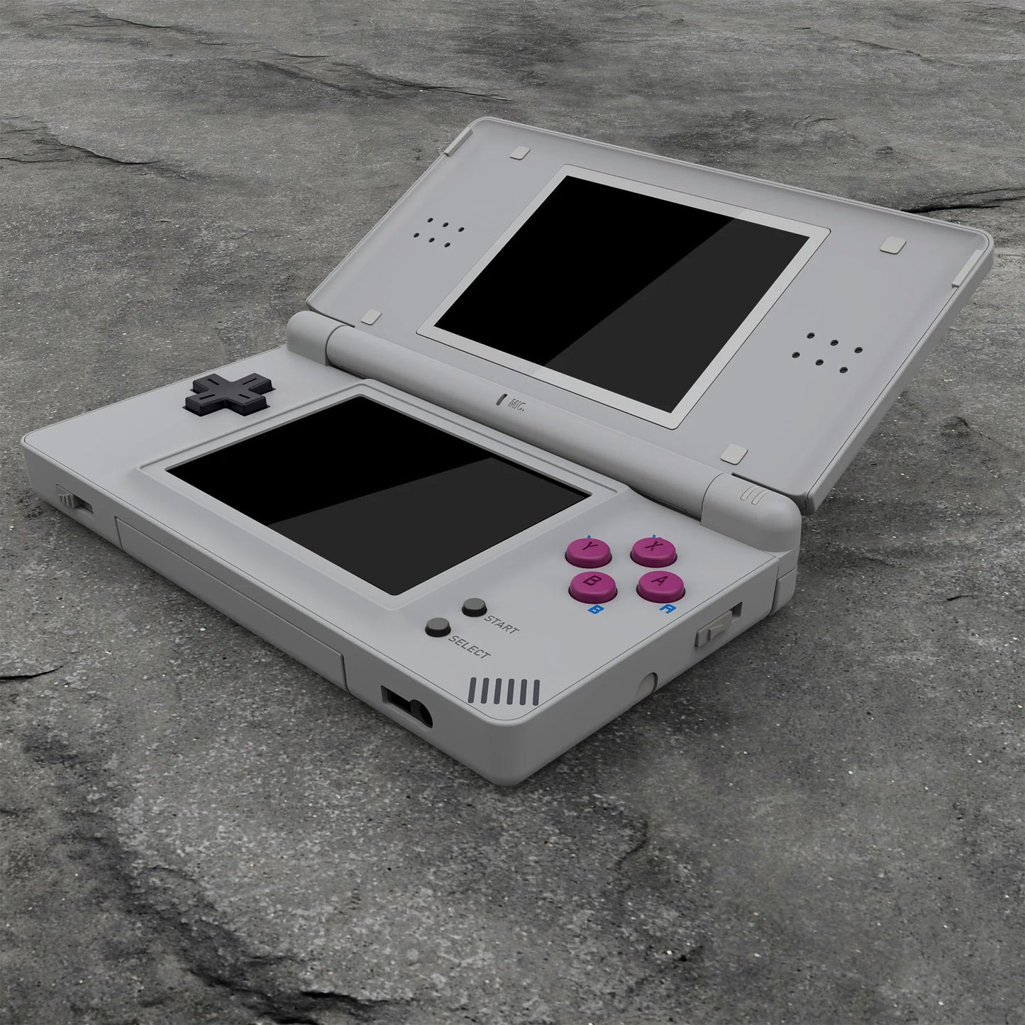 eXtremeRate Full Housing Shell for Nintendo DS Lite – Classic 1989 Game Boy Style Replacement Case with Buttons & Screen Lens