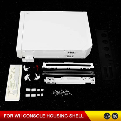 Transparent Replacement Housing Shell for Nintendo Wii – Full Case w/ Buttons