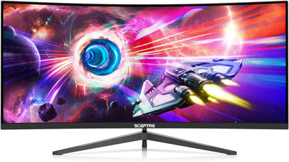 34” Curved Ultrawide WQHD Gaming Monitor – 3440×1440 | Up to 180Hz | 1ms | 99% sRGB