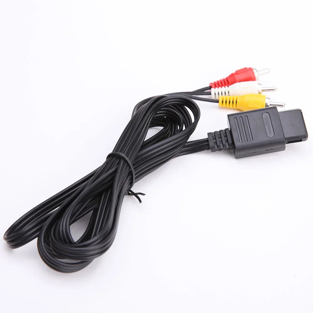 AV Composite Cable for N64 SNES GameCube | 1.8m 6ft Audio Video Cord