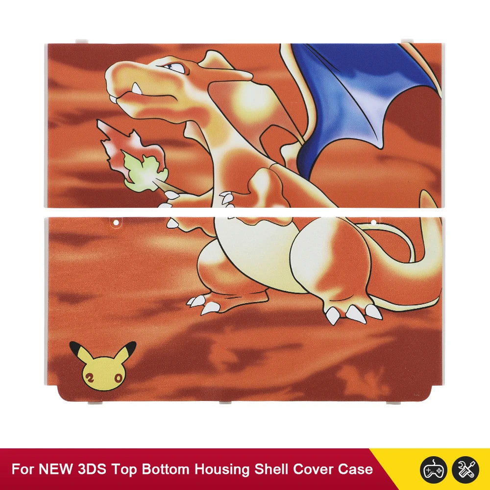 Replacement Faceplate Cover for New Nintendo 3DS – Upper & Back Battery Housing Shell (11 Colors)