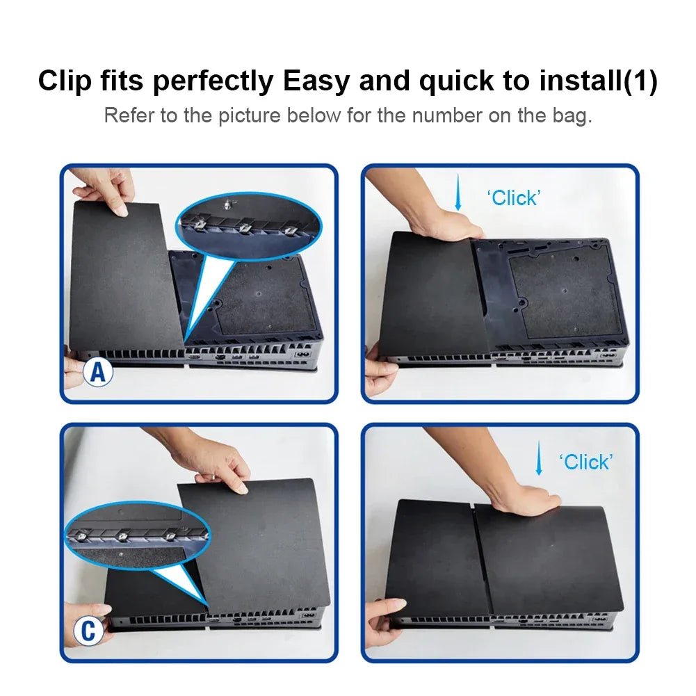 ABS Hard Case Replacement Faceplate for PS5 Slim (Disc Edition) - TechTastic Treasures